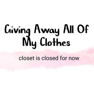 ⚠️CLOSET IS CLOSED⚠️